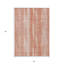 5' X 8' Orange And Salmon Botanical Leaves Washable Indoor Outdoor Area Rug