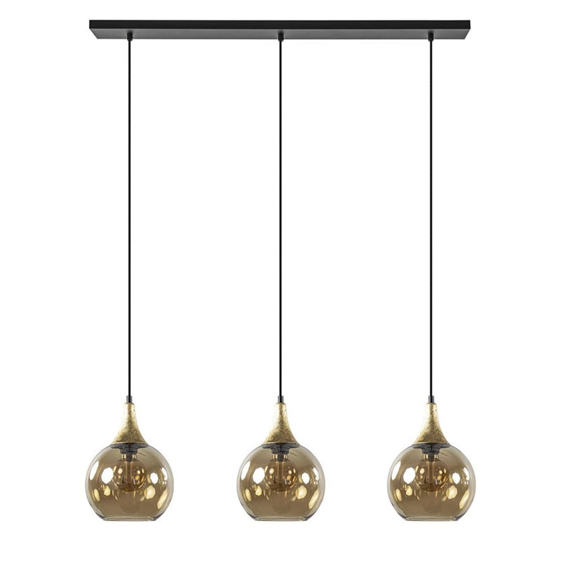 Callisto Black/gold 4-light Pendant, 3