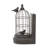 Bird Decorative Black Bookends with Cages