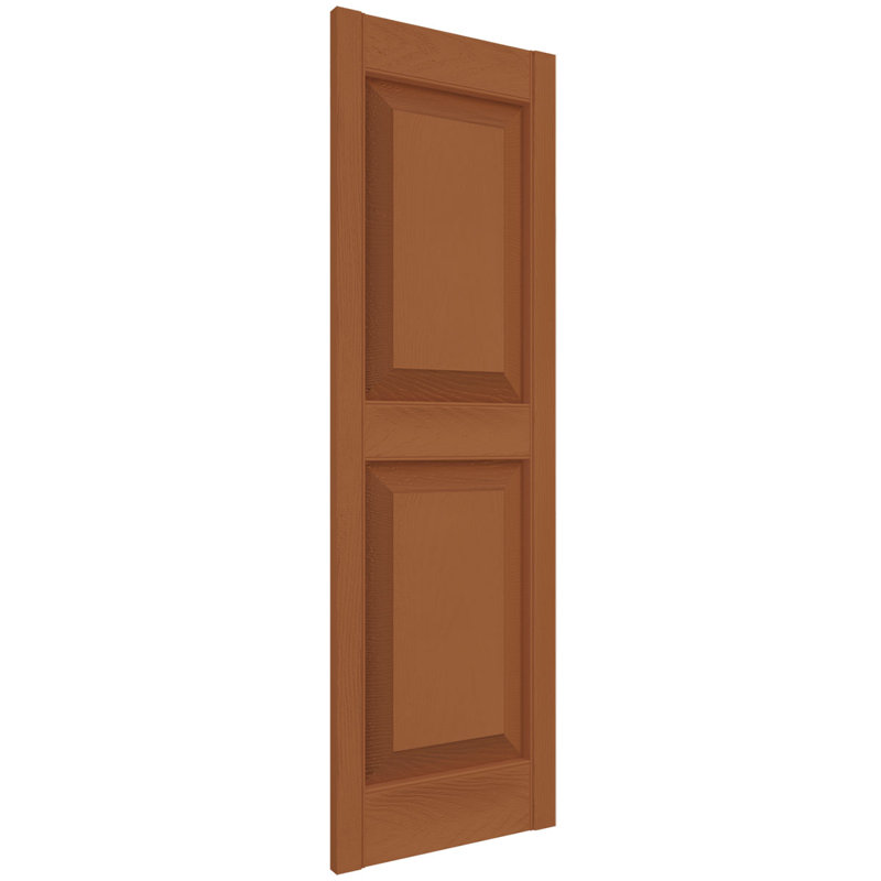 Treated Cedar Raised Panel Decorative Shutters, 58" x 14.75"