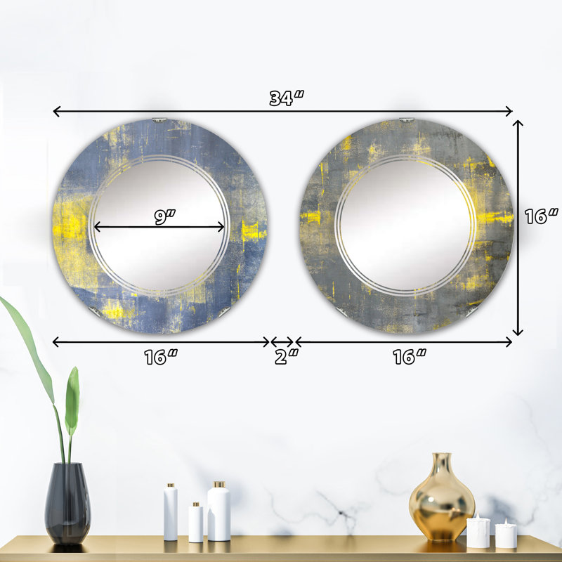 Ensemble de 2 miroirs sans cadre