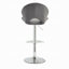 Ensemble de 2 tabourets réglables à hauteur de comptoir avec dossier et repose-pieds - Revêtement en tissu durable-1058650092