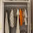 Mercer41 2-Door 3-Drawer Wood and Glass Armoire