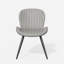 Chaise rembourrée avec pieds en métal-1770611755