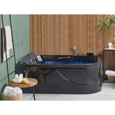 Kandace 1700mm x 119mm Corner Acrylic Bathtub with Tap