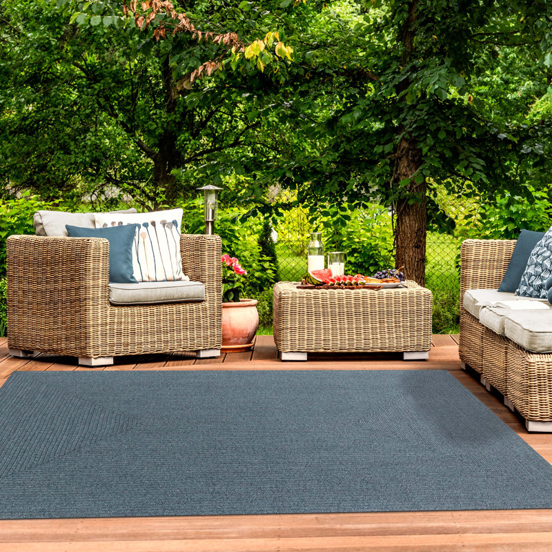 Tapis intérieur / extérieur tressé Neufeld, Rectangle 4 pi x 6 pi
