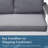 All-Weather Aluminum Patio Loveseat With Angled Backrest