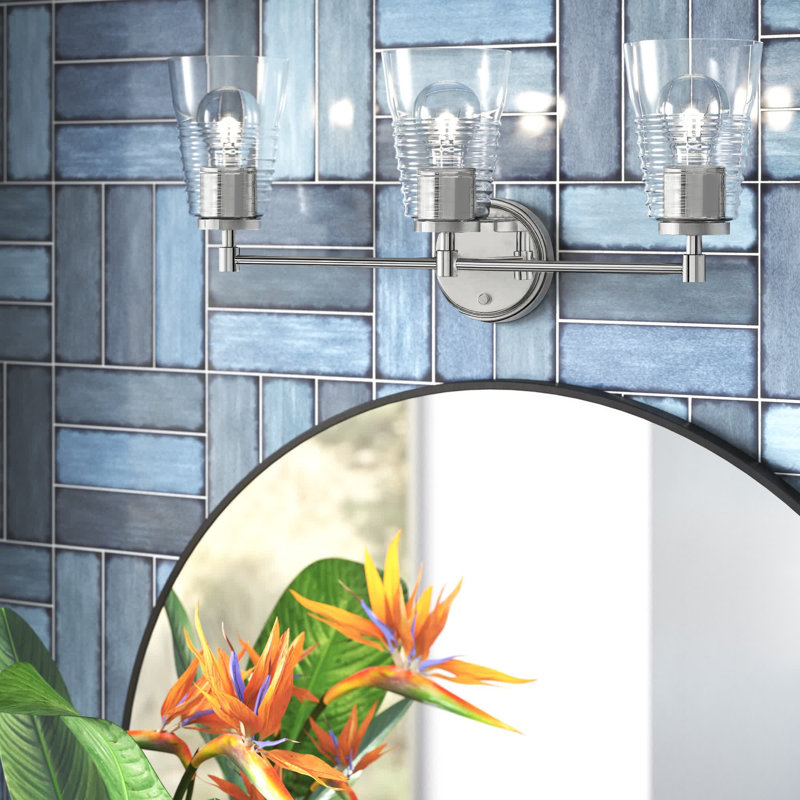 Archiebald 3 - Light Dimmable Vanity Light, Brushed Nickel