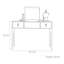 Commode en bois de noyer noir