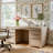 Fitzgerald Oak Wood Executive Desk