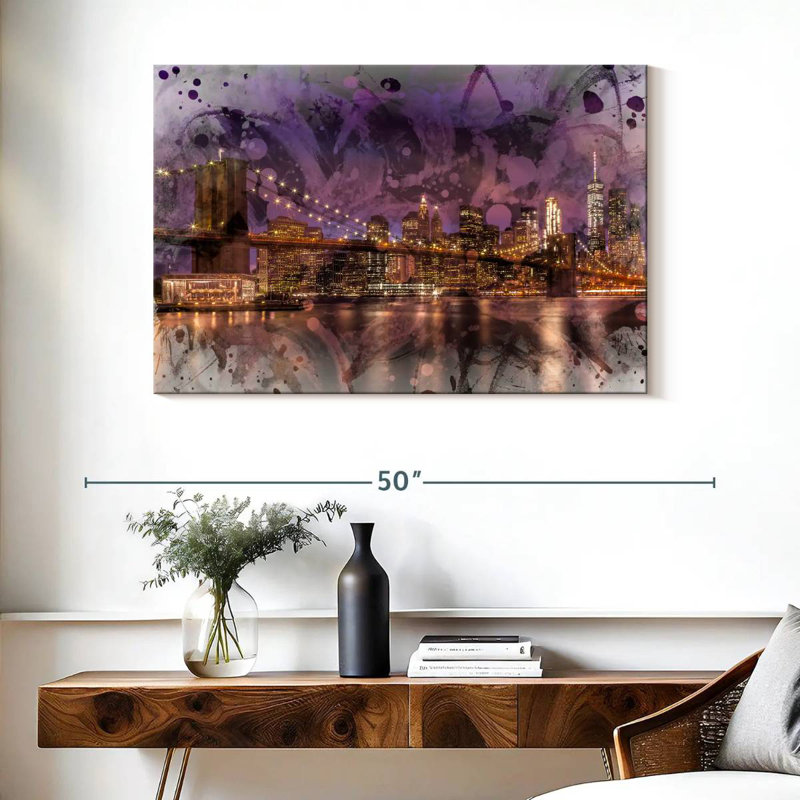 Lilie New York Lights, 26" H x 39" W