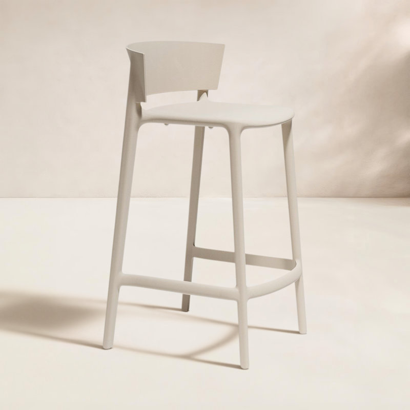 Africa Bar / Counter Stool (Indoor/Outdoor), Ecru, 26"