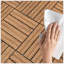 Carreaux de terrasse en bois et en plastique composite, ensemble de 20, emboîtables, durables, imperméables, pour une utilisation intérieure et extérieure, 12 po x 12 po-114650032