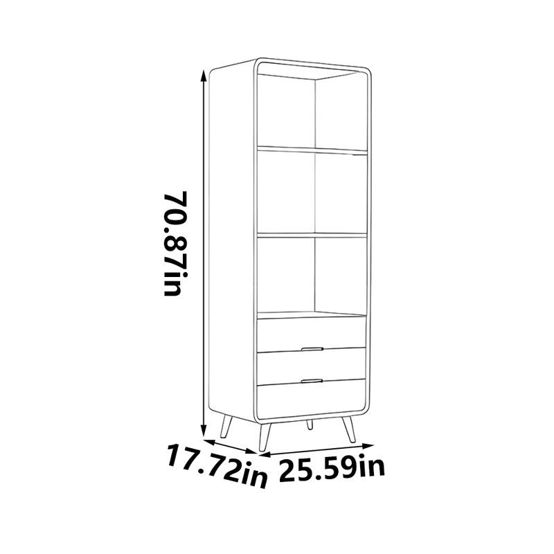 Classic home small bookcase