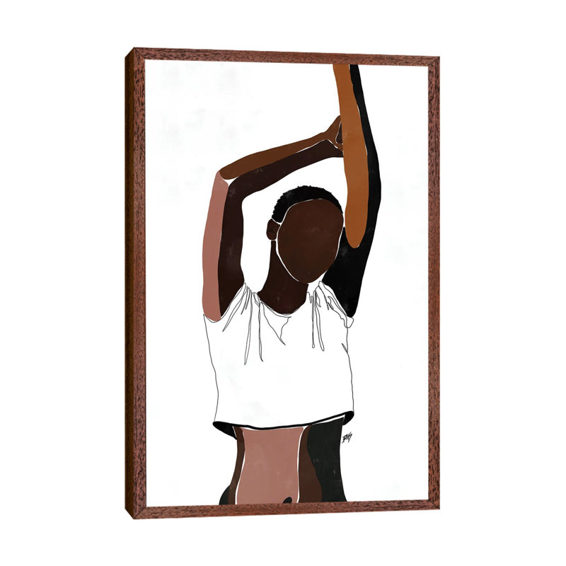 Sienna by Bria Nicole - Print on Canvas, Classic Brown Wood Framed Canvas, 101.6 cm H x 66.04 cm W