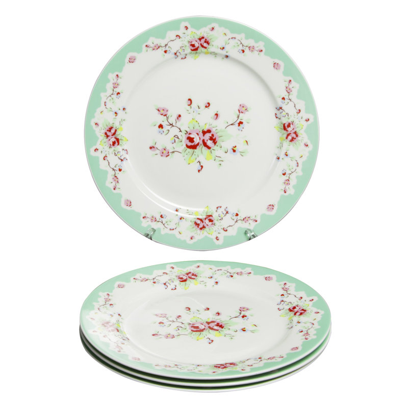 Assiettes à salade / à dessert en porcelaine 8 po Grace Green, Vert