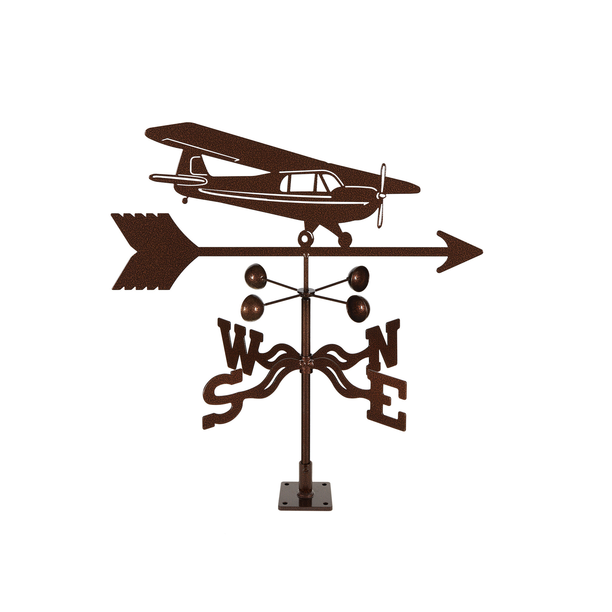 Williston Forge Wimberley High Wing Airplane Weathervane | Wayfair