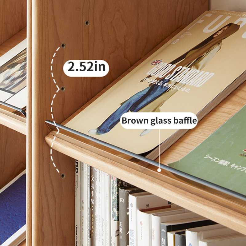 Bibliothèque américaine simple et pratique, H 78,74 po x l 35,43 po x P 11,81 po