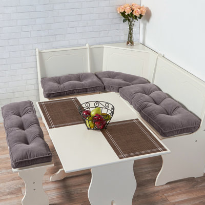 Indoor 4-Piece Nook Seat Cushion Set