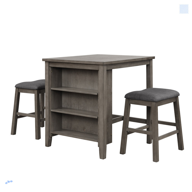 Kundan 2 - Person Solid Wood Solid Wood Top Four Leg Dining Set