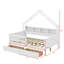 Lits plateforme en bois pleine grandeur avec DEL, tablettes de rangement, tiroirs et garde-corps-1932042455
