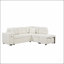 Canapé-lit modulaire en L 86,6 po avec canapé-lit coulissant et repose-pieds mobile-772731422