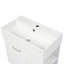 Meuble-lavabo de 21,8 po avec lavabo, armoire flottante murale, grand tiroir, tablette réglable, porte-papier hygiénique, système de fermeture en douceur-117193817
