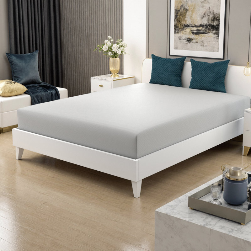 Matelas pleine grandeur en mousse viscoélastique gélifiée de 10 pouces - sensation ferme, lit dans une boîte avec confort rafraîchissant et support d'isolation des mouvements