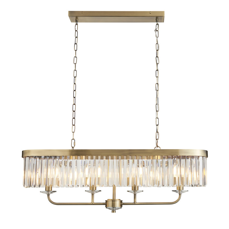 Bothell Avish 4lt Chandelier, Antique Brass
