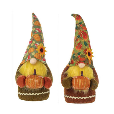 Ensemble de 2 gnomes d'automne