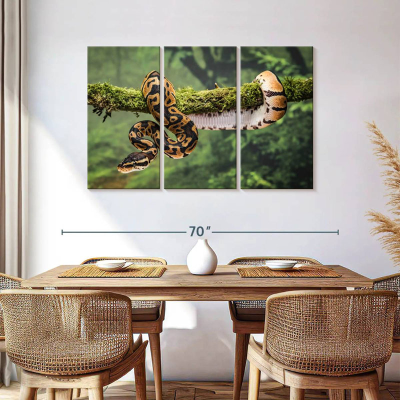 Brampt Python On Branch, 36" H x 57" W