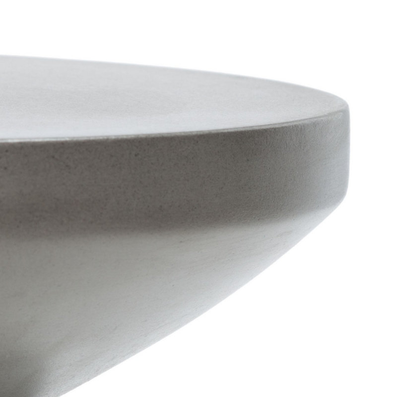 Tabouret décoratif en béton 17,72 po H, gris