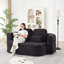 Canapé-lit convertible 2-en-1 en chenille pliable avec couverture fonctionnelle-1761385979