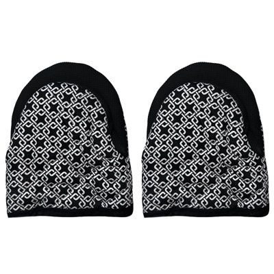 Mini-gants de cuisine noir et blanc avec doublure matelassée et épaisse résistante à la chaleur
