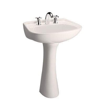 Barclay 17.75'' Bisque Vitreous China Rectangular Bathroom Sink with Overflow