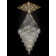 D48''x H120'' Extra Large Square 6 Tiers Chandeliers For High Ceilings Gold Ceiling Light