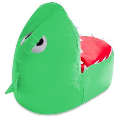 Kids Shark Bean Bag Chair Cover Only - Stuffed Animal Storage & Toy Organizer with Zipper - Plush Storage Kids Shark Bean Bag Cover only for Toddlers