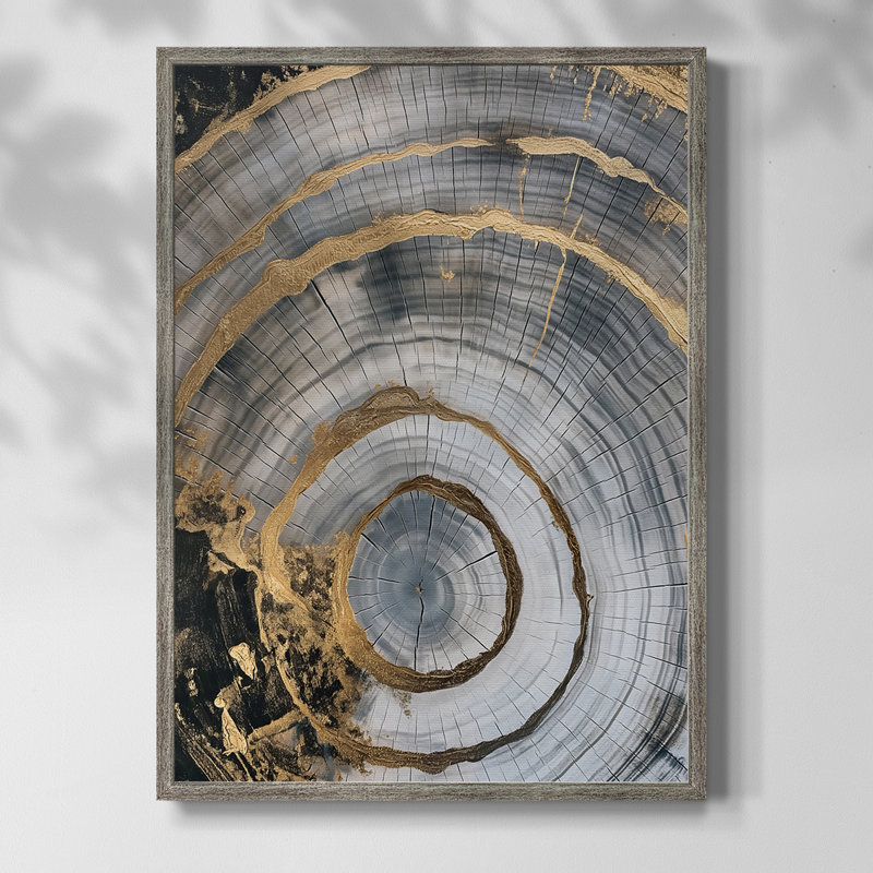 ABSTRACT Series CCLXIV Framed Print - Solid Wood, 30" H x 24" W