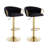 Swivel Upholstered Adjustable Height Bar Stool-1302437034
