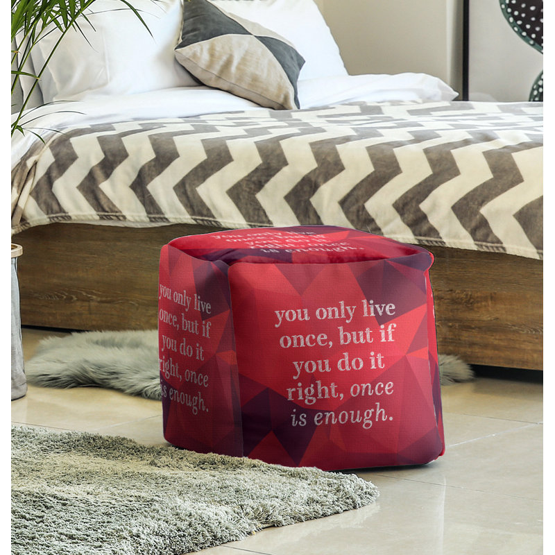 Repose-pieds cube, Rubis
