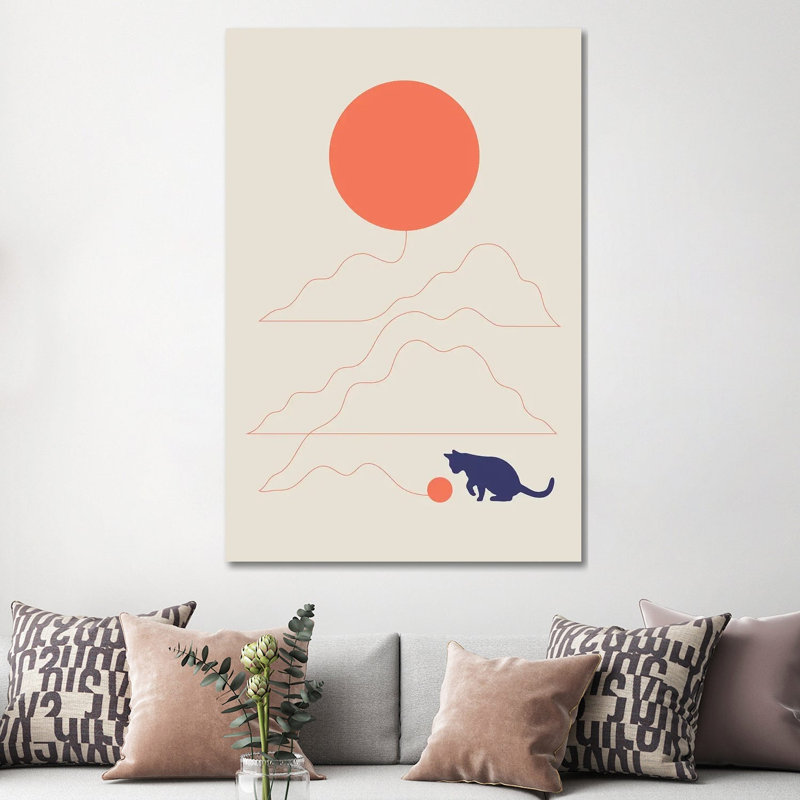 Cat Landscape XLI by Lim Heng Swee - Wrapped Canvas Print, 152.5 cm H x 101.5 cm W