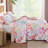 3-Piece Floral Quilt Set Soft Cozy Microfiber Lightweight All-Season Bedspread Coverlet-123215397-123215405
