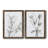 " Charcoal Foliage I " 2 Piece Art Watercolor Painting-2102218234-2102218237