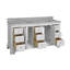 Ensemble de meuble-lavabo double 72 po Twain avec rangement blanc et comptoir en marbre de Carrare-100160306-100160318