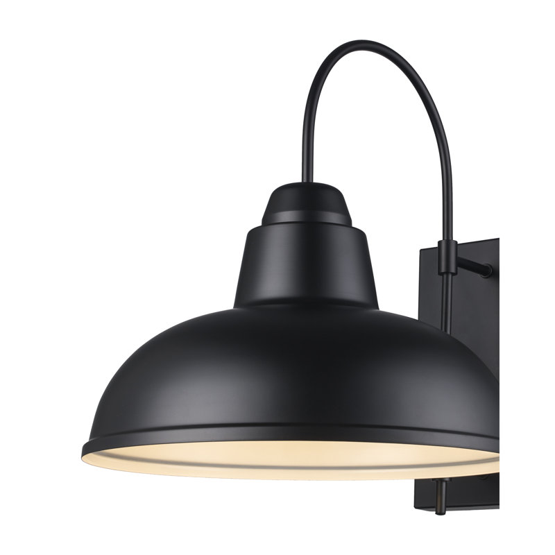 Applique murale en acier Santuci, Noir, H 15,75 po x l 13,75 po x P 18,75 po