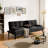 Adjustable Loveseat Sleeper With Retractable Cup Holders-2098208307