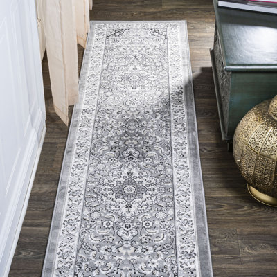 Keohane Modern Persian Floral Gray/Ivory Rug
