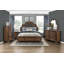Tête de lit tapissier formelle élégante de très grand lit en bois à motif traditionnel traditionnel-785514853