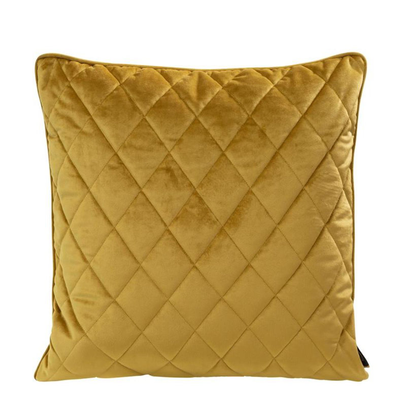 Microfiber Pillowcase, 45cm H x 45cm W x 6cm D, Yellow