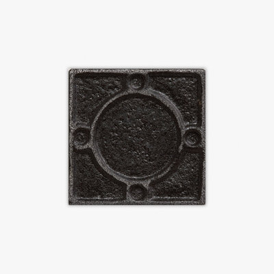 Patina Wrought Iron Natural Threads Polyurethane 1x1 Decorative Insert